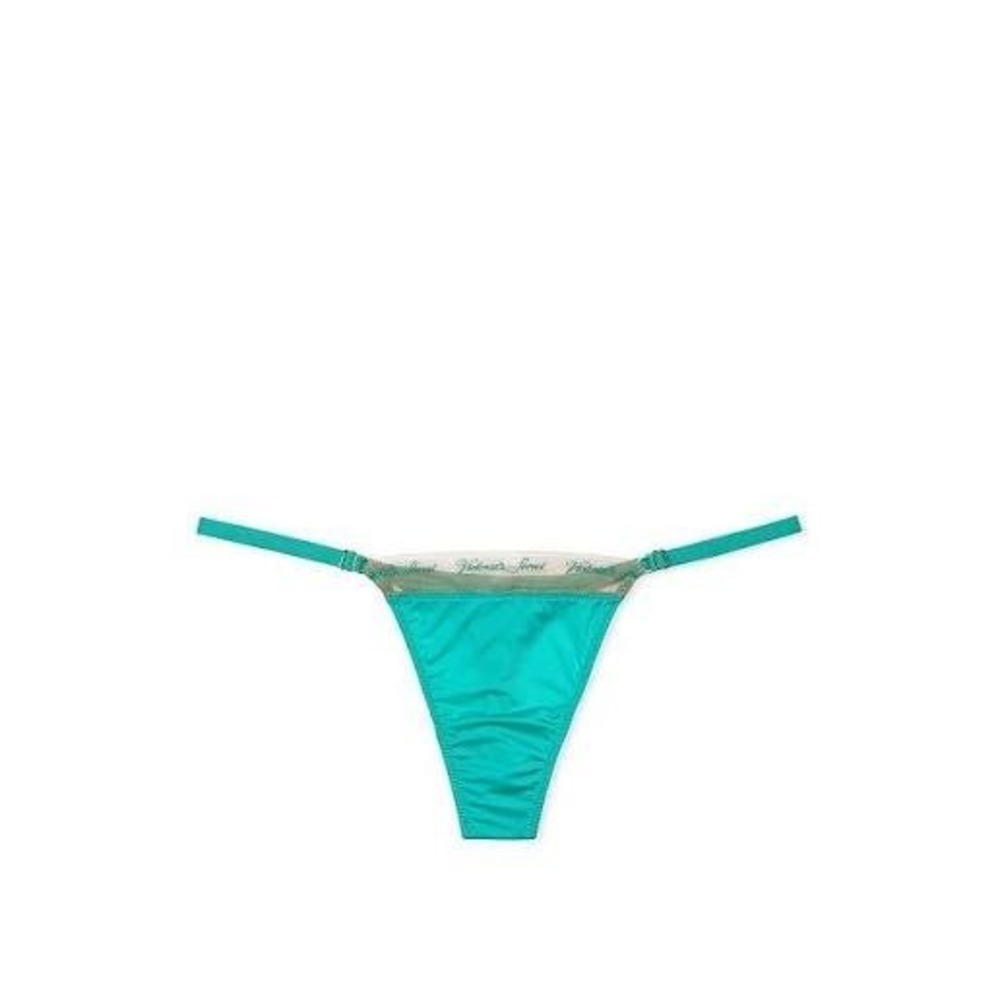 NWT 2‎ Victoria's Secret Thongs - Very Sexy Embroidered Mesh/Cotton V-String - S - Picture 2 of 6